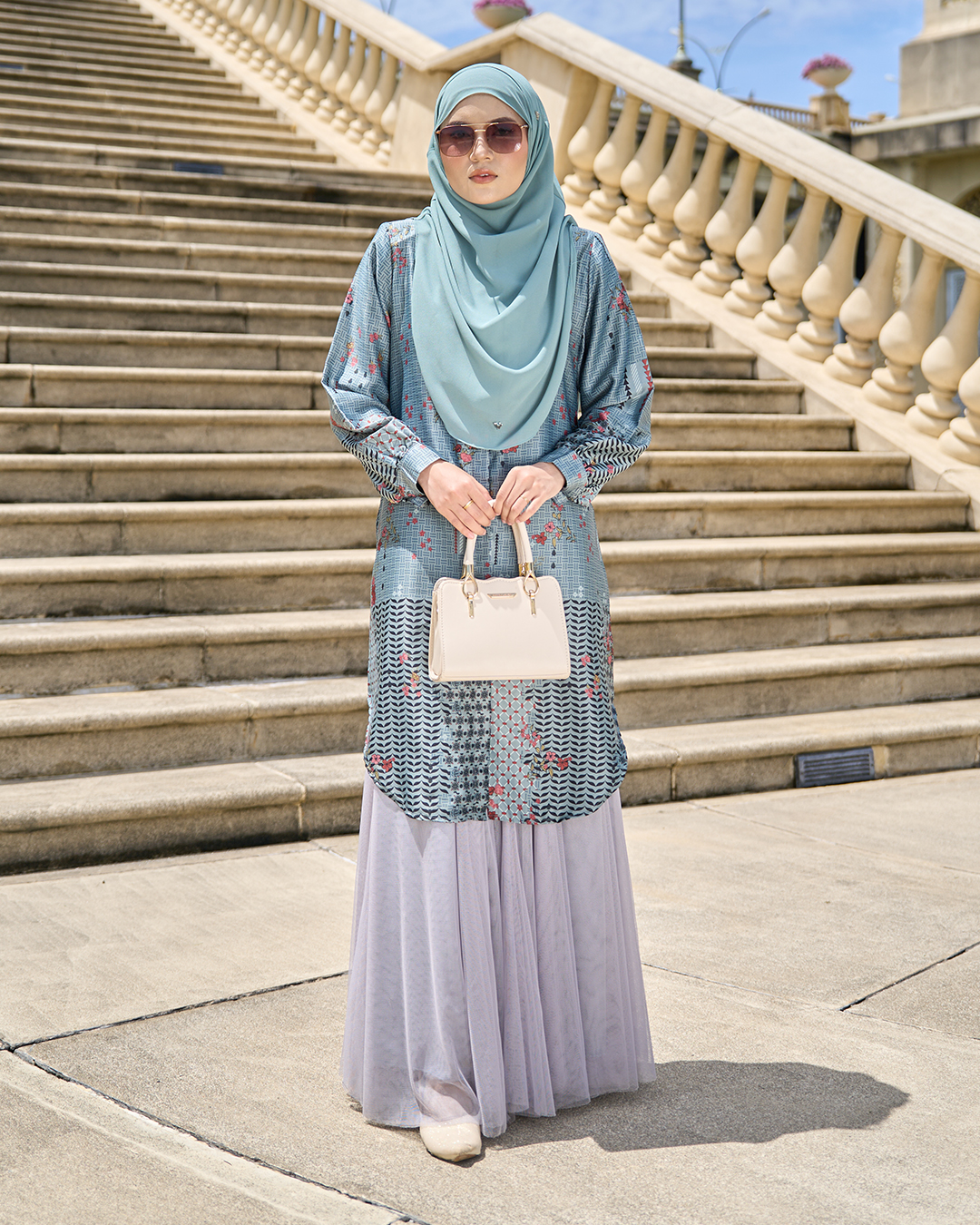 Blouse Nazuha - Savills Pewter