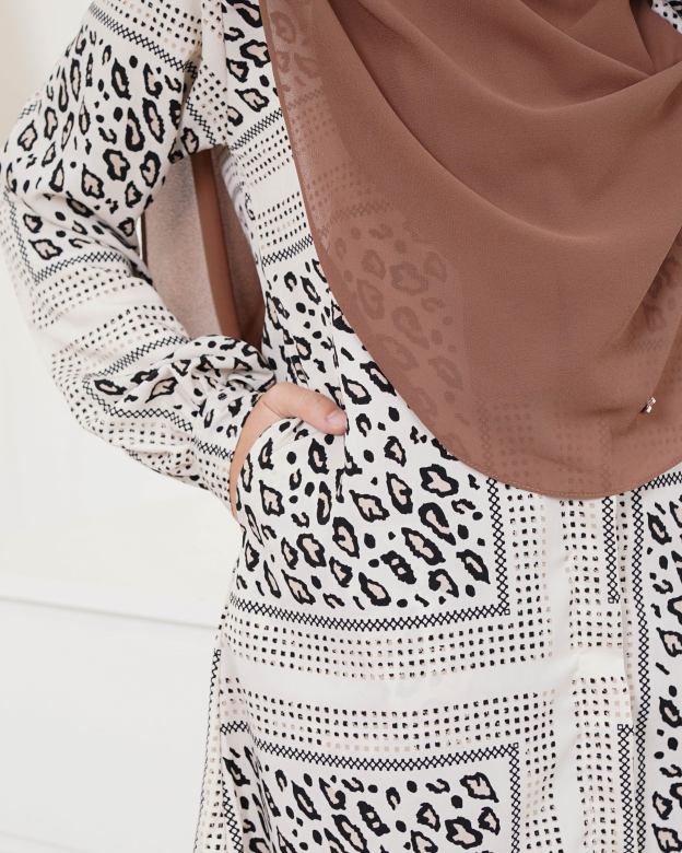 Blouse Nazuha - Snow Leopard