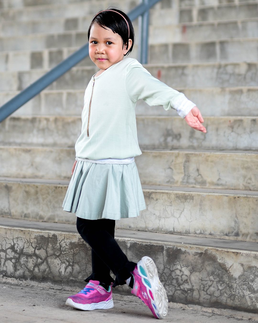 Blouse Activewear Pullover Adra Kids - Soft Minty