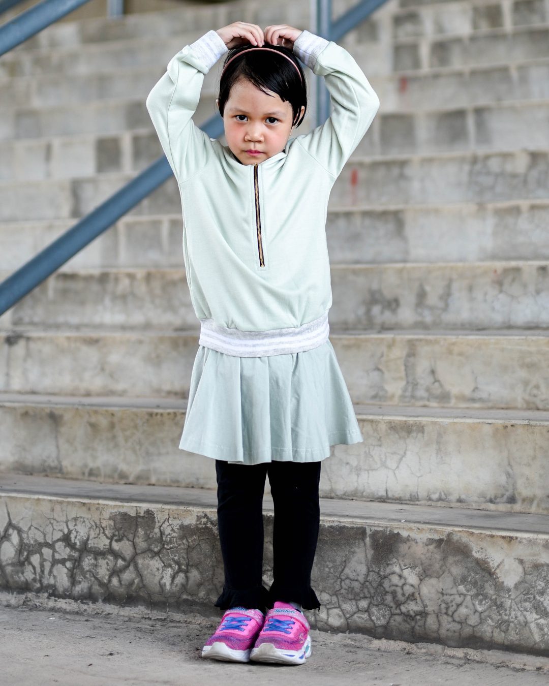 Blouse Activewear Pullover Adra Kids - Soft Minty