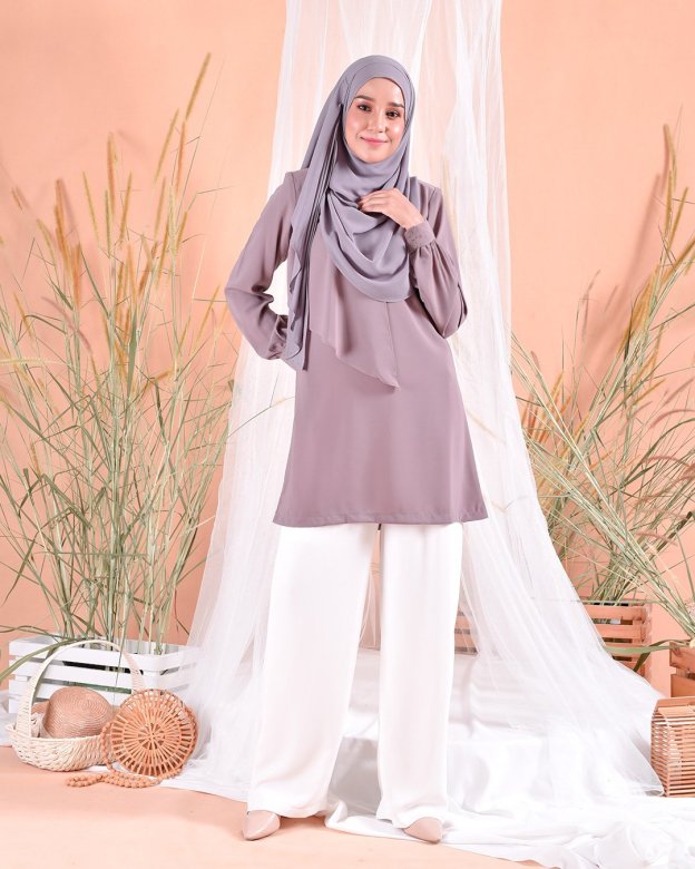 Blouse Ruffle Naomi - Lavender Purple