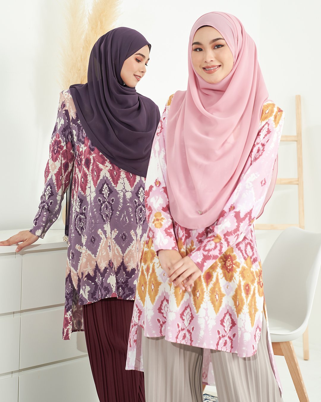 Blouse Tie Dye Fia - Rosemary Pink