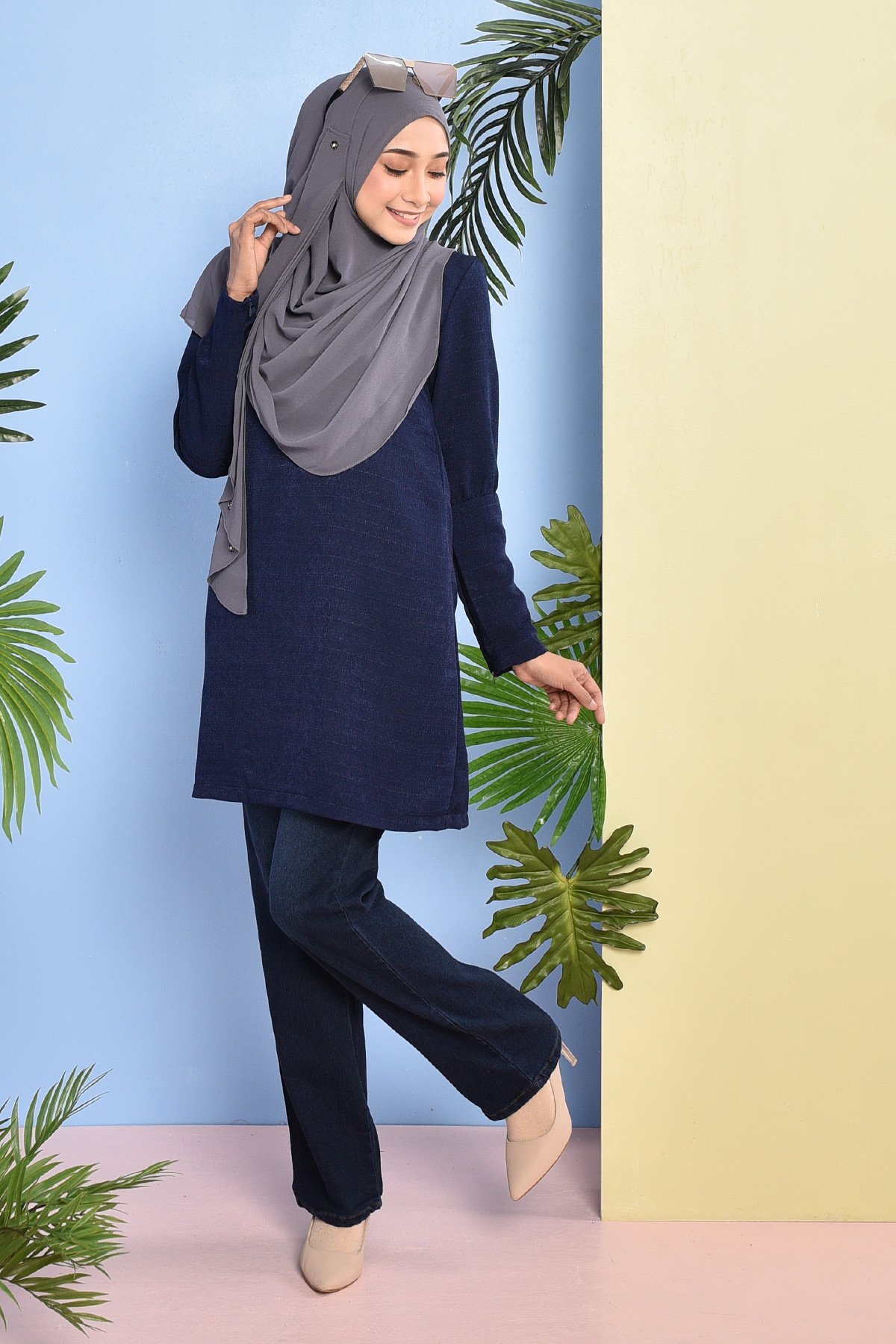 Blouse Vivy - Marine Blue