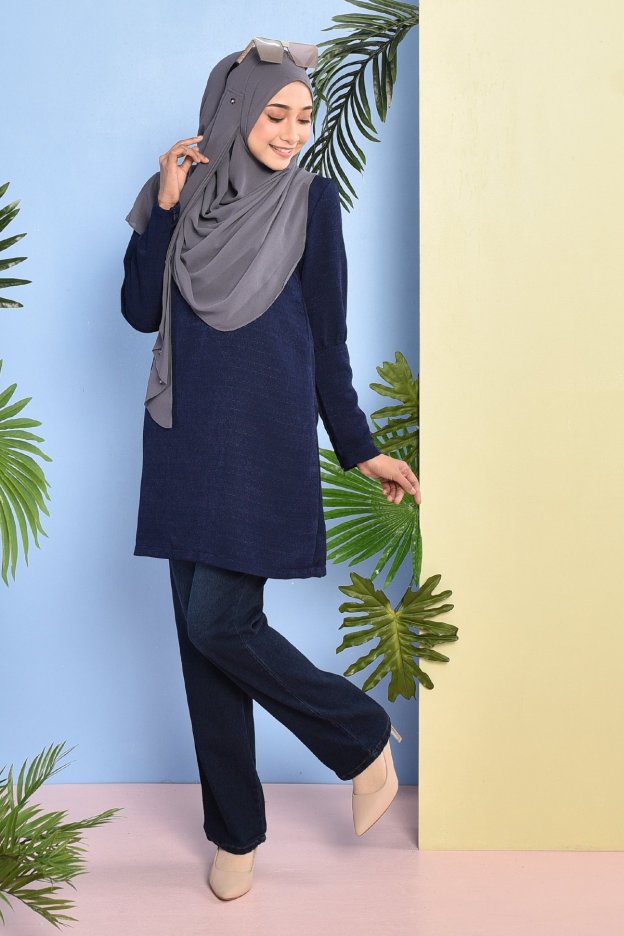 Blouse Vivy - Marine Blue