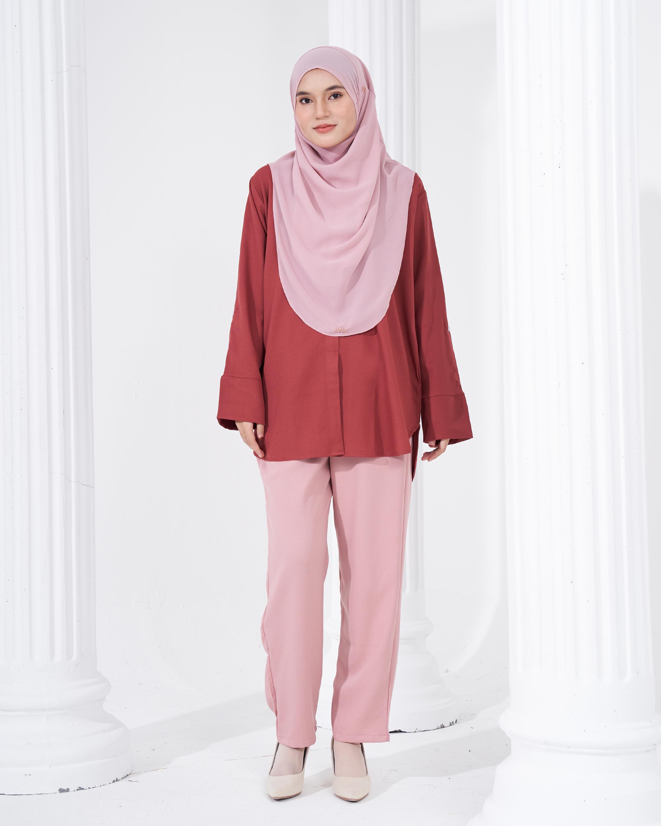 Blouse Lily - Brick Red