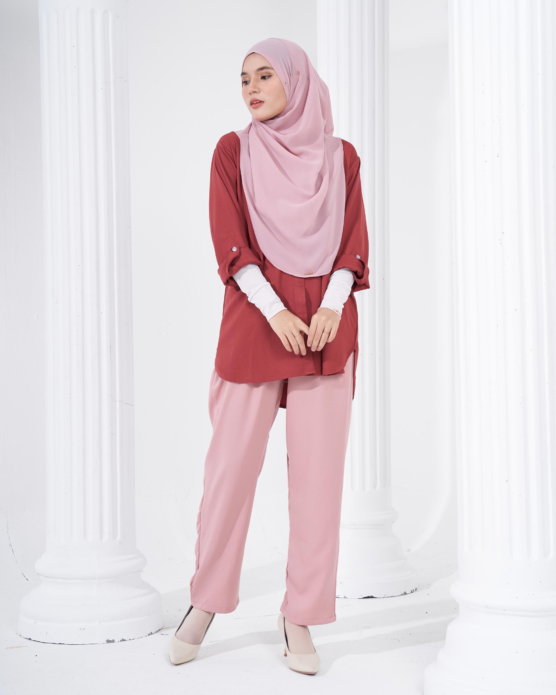 Blouse Lily - Brick Red