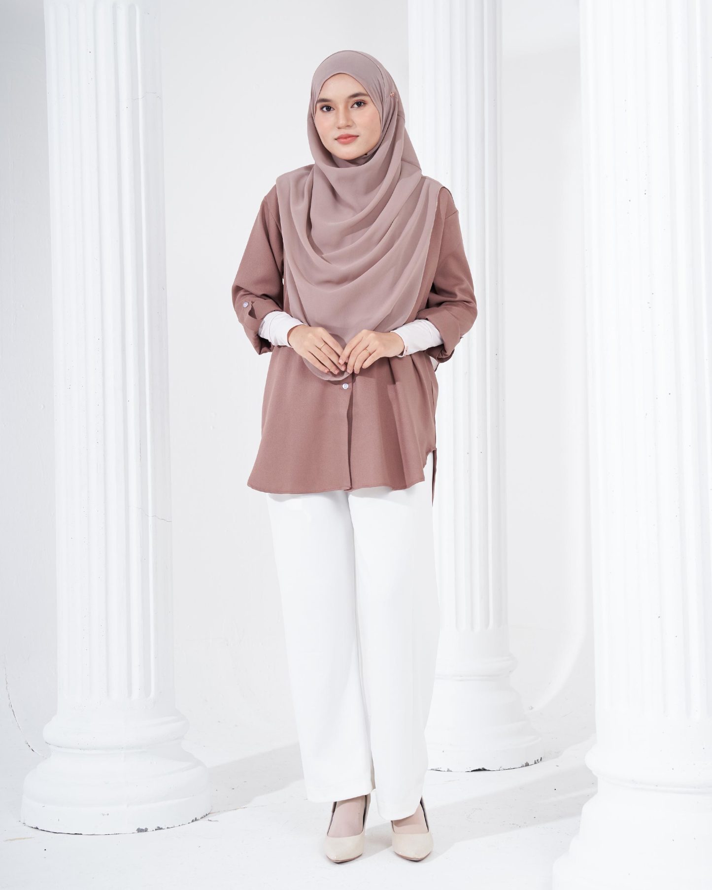 Blouse Lily - Toffee Brown