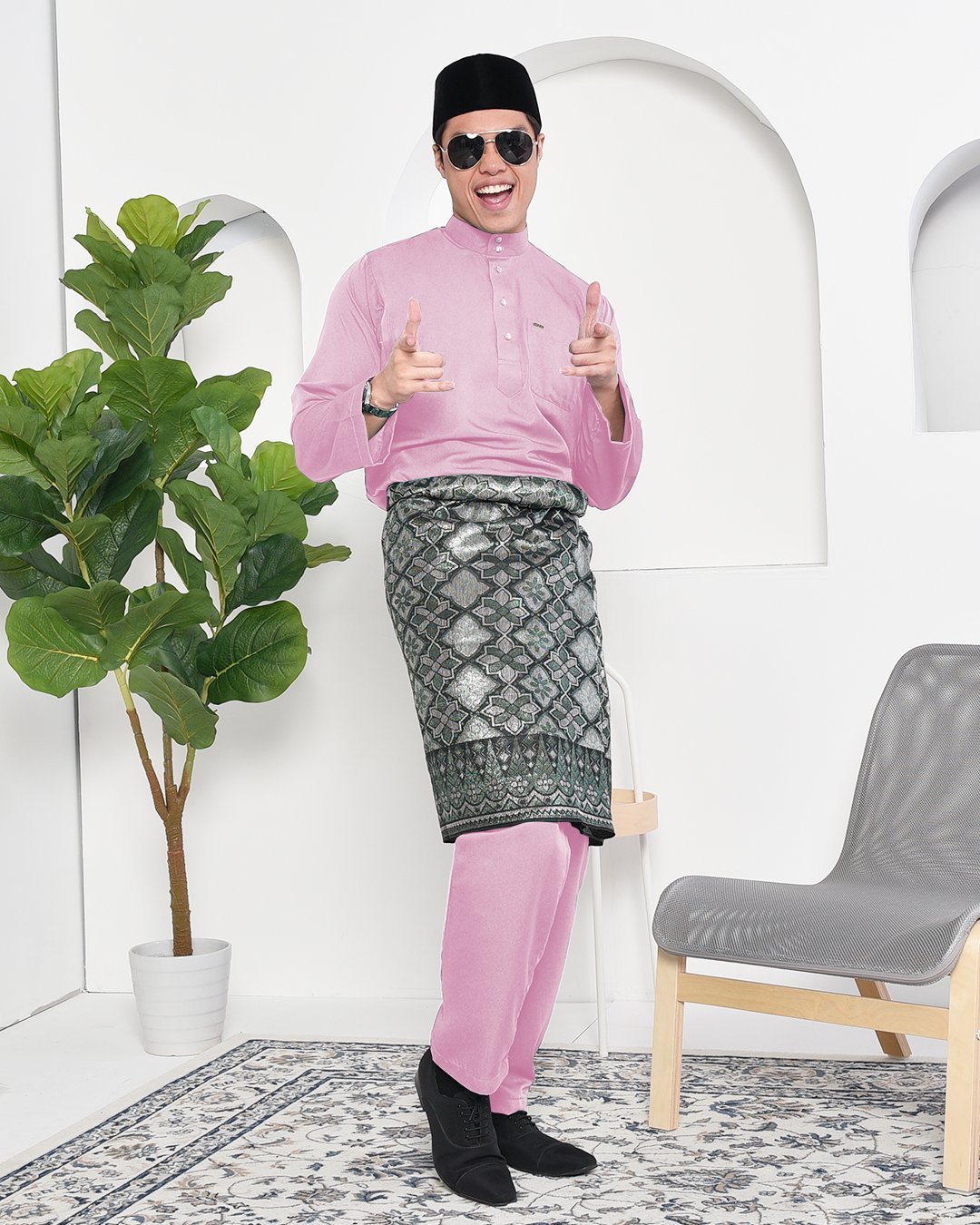 Baju Melayu Adam Regular Fit - Primrose