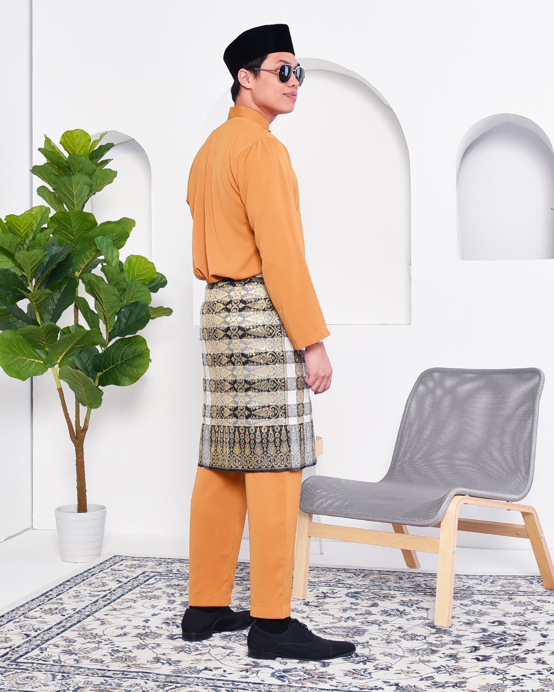 Baju Melayu Yusuf Slim Fit – Gold Coast