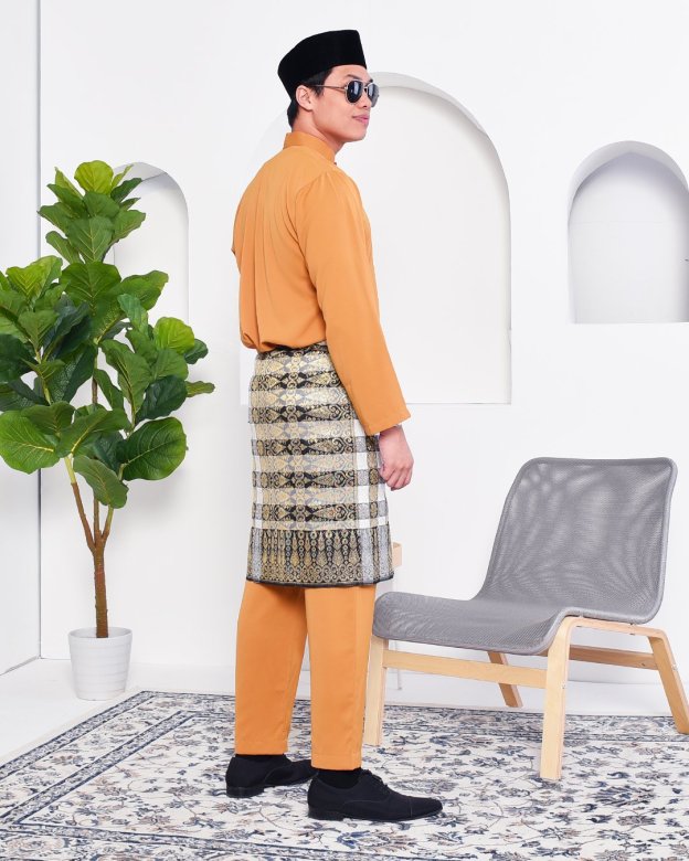 Baju Melayu Yusuf Slim Fit – Gold Coast