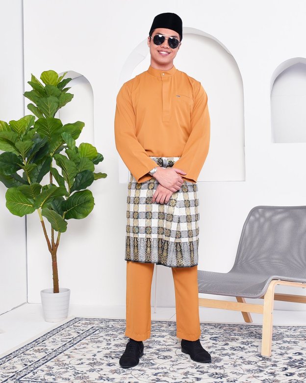 Baju Melayu Yusuf Slim Fit – Gold Coast