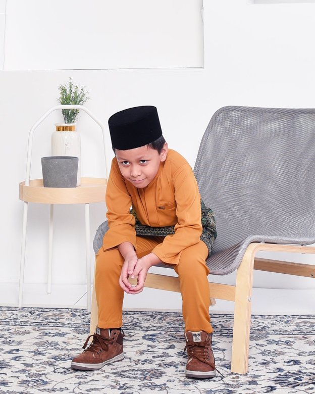 Baju Melayu Yusuf Slim Fit Kids - Gold Coast
