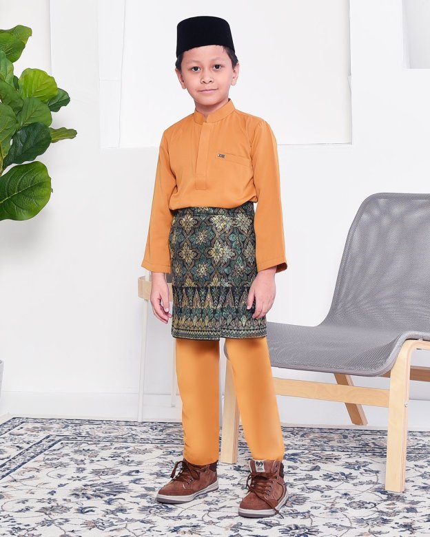 Baju Melayu Yusuf Slim Fit Kids - Gold Coast
