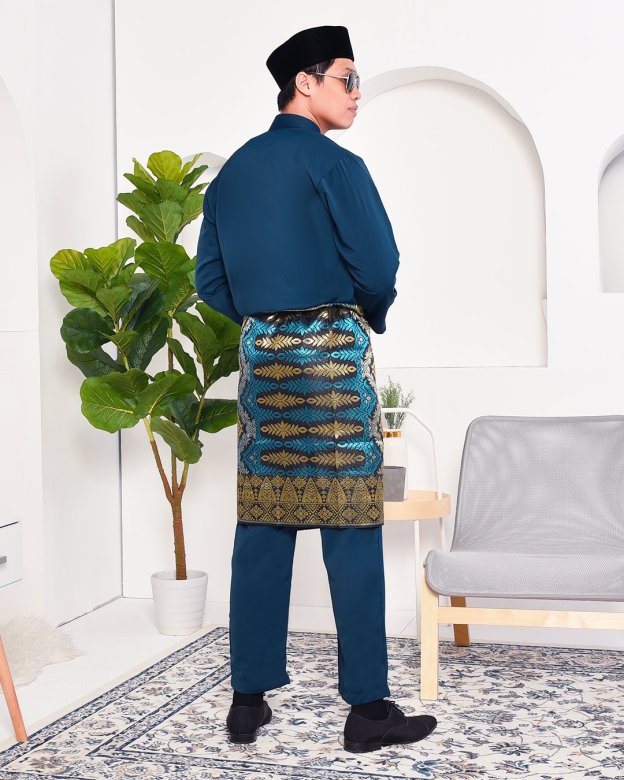 Baju Melayu Yusuf Slim Fit – Majestic Blue