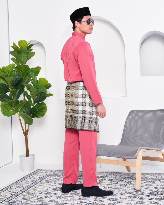Baju Melayu Yusuf Slim Fit – Apricot