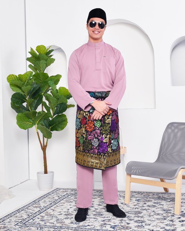Baju Melayu Yusuf Slim Fit - Lavender