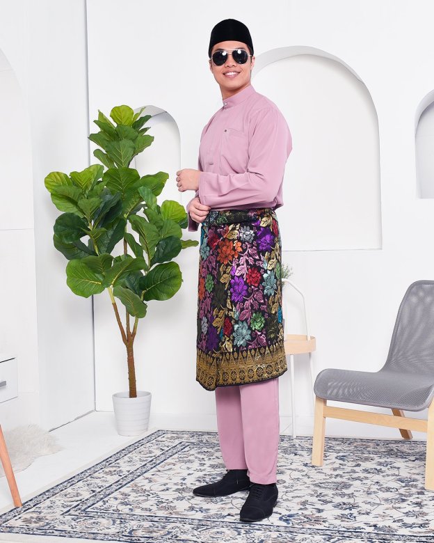 Baju Melayu Yusuf Slim Fit - Lavender