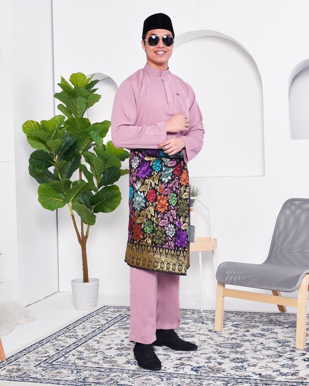Baju Melayu Yusuf Slim Fit - Lavender
