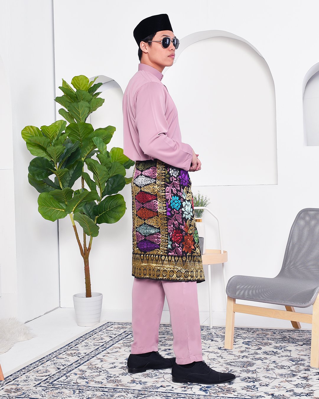 Baju Melayu Yusuf Slim Fit - Lavender
