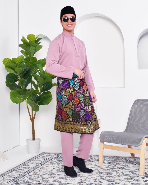 Baju Melayu Yusuf Slim Fit - Lavender