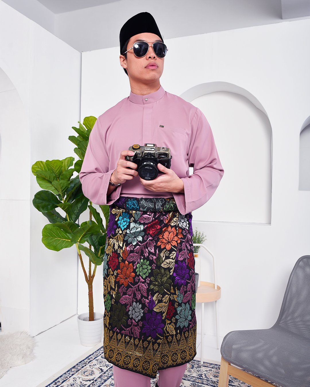 Baju Melayu Yusuf Slim Fit - Lavender
