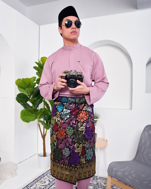 Baju Melayu Yusuf Slim Fit - Lavender
