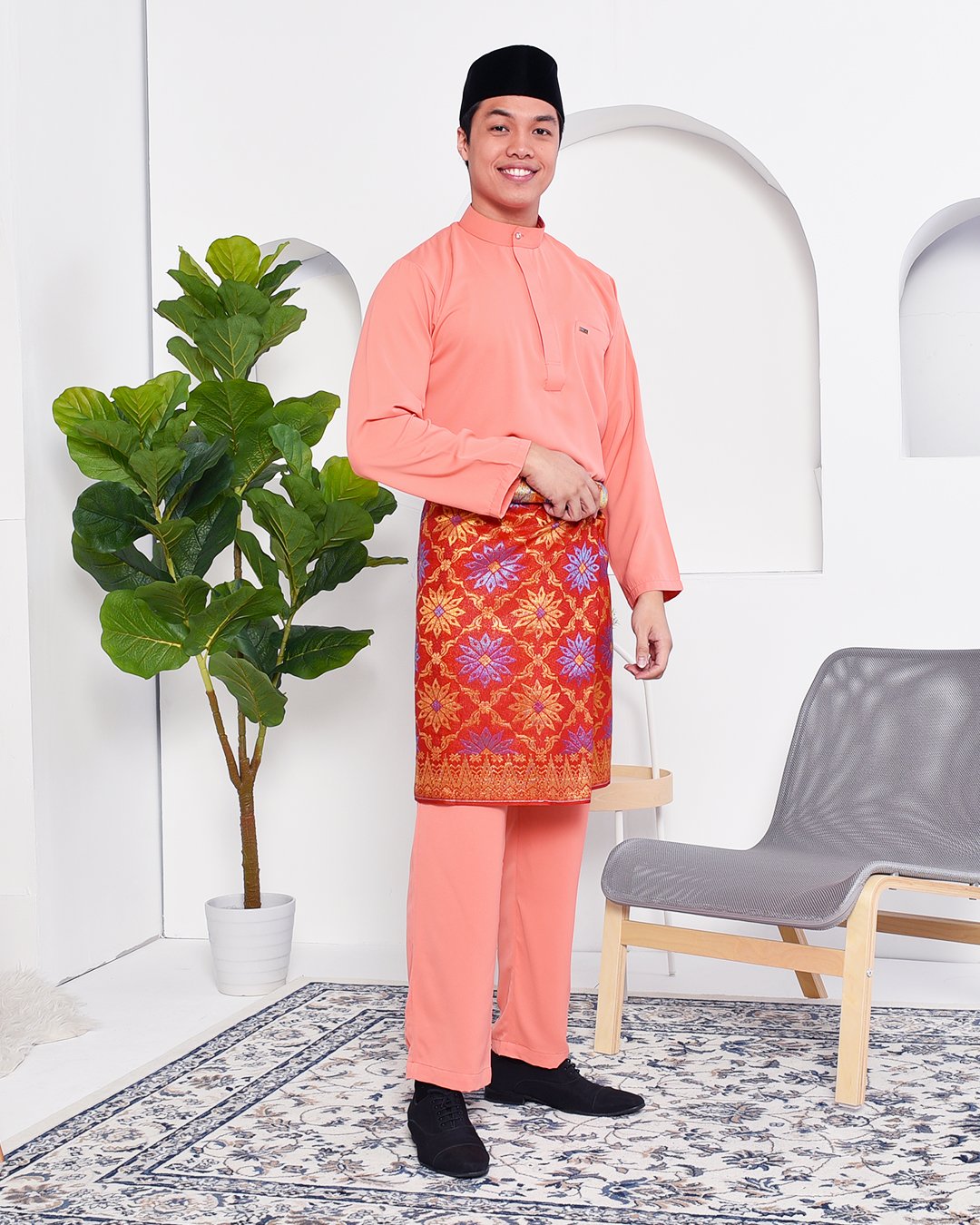 Baju Melayu Yusuf Slim Fit – Coralette