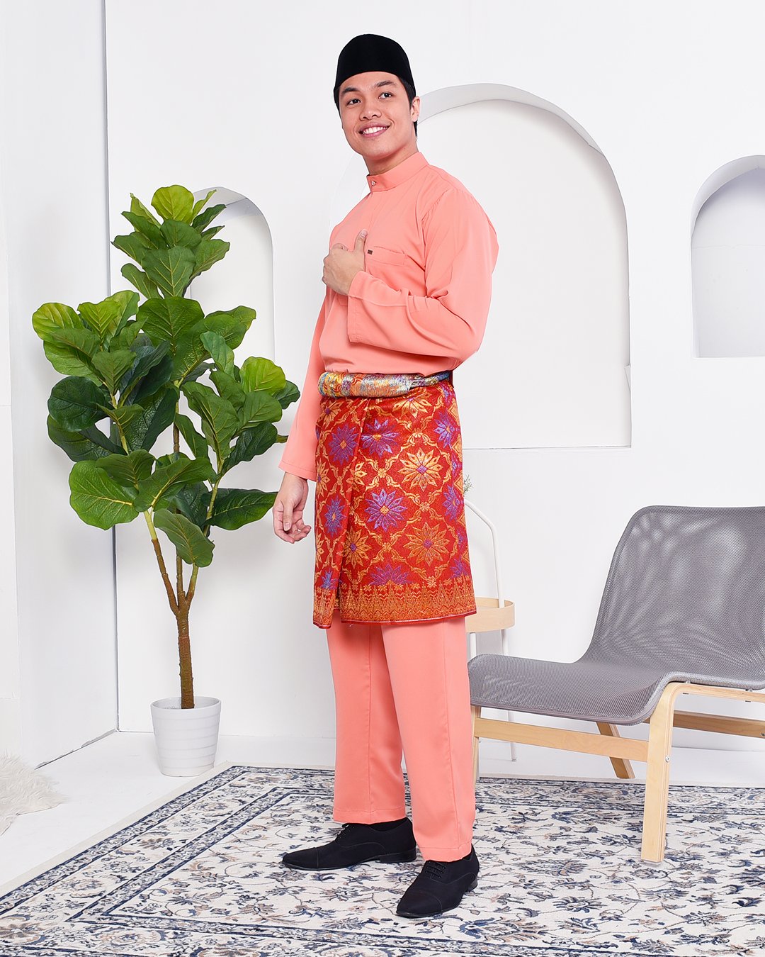 Baju Melayu Yusuf Slim Fit – Coralette