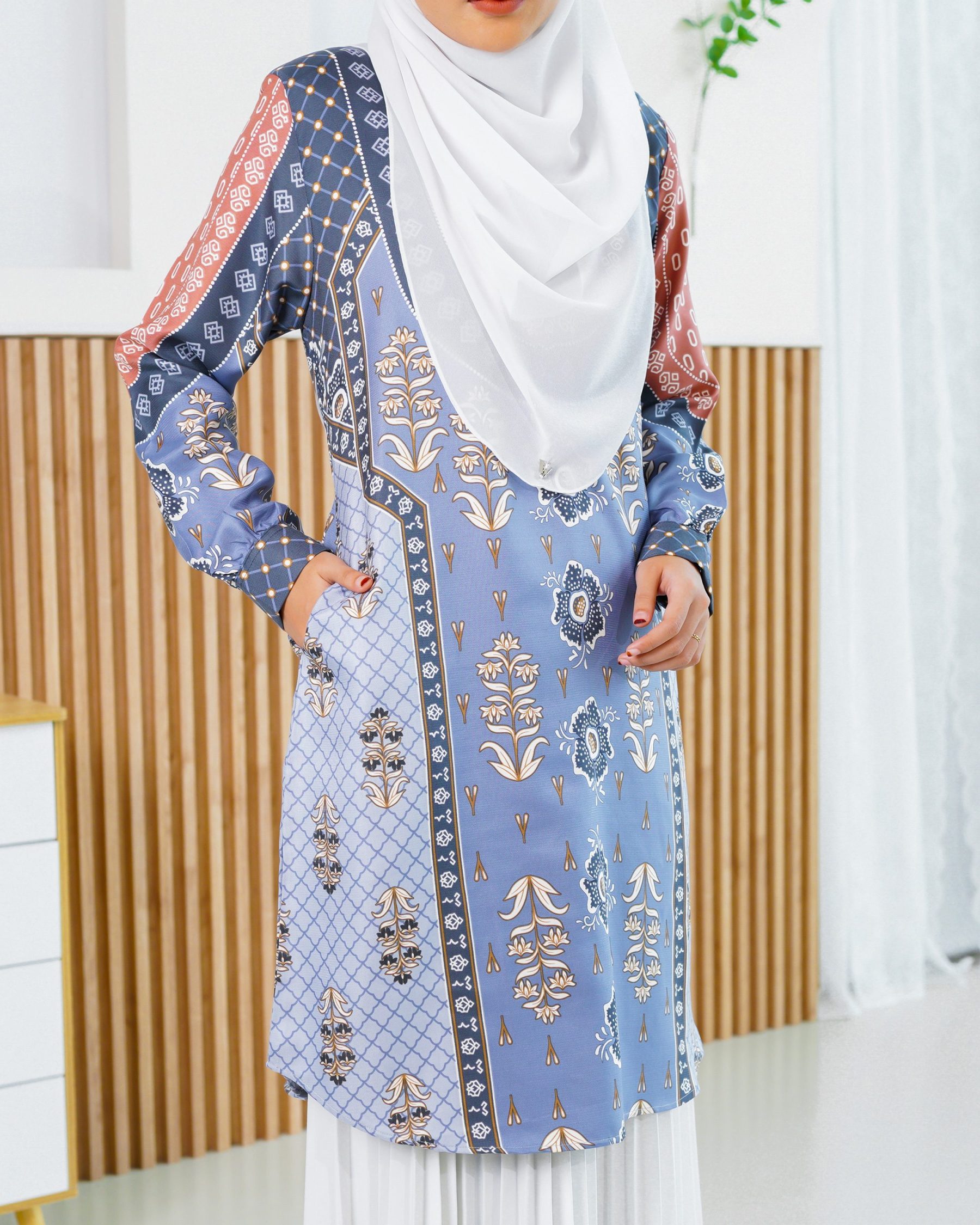 Blouse Iryani - Pewter Slate