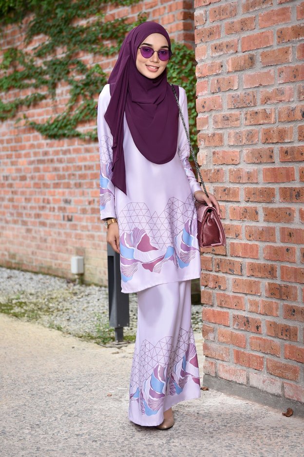 Baju Kurung Darissa - Lilac