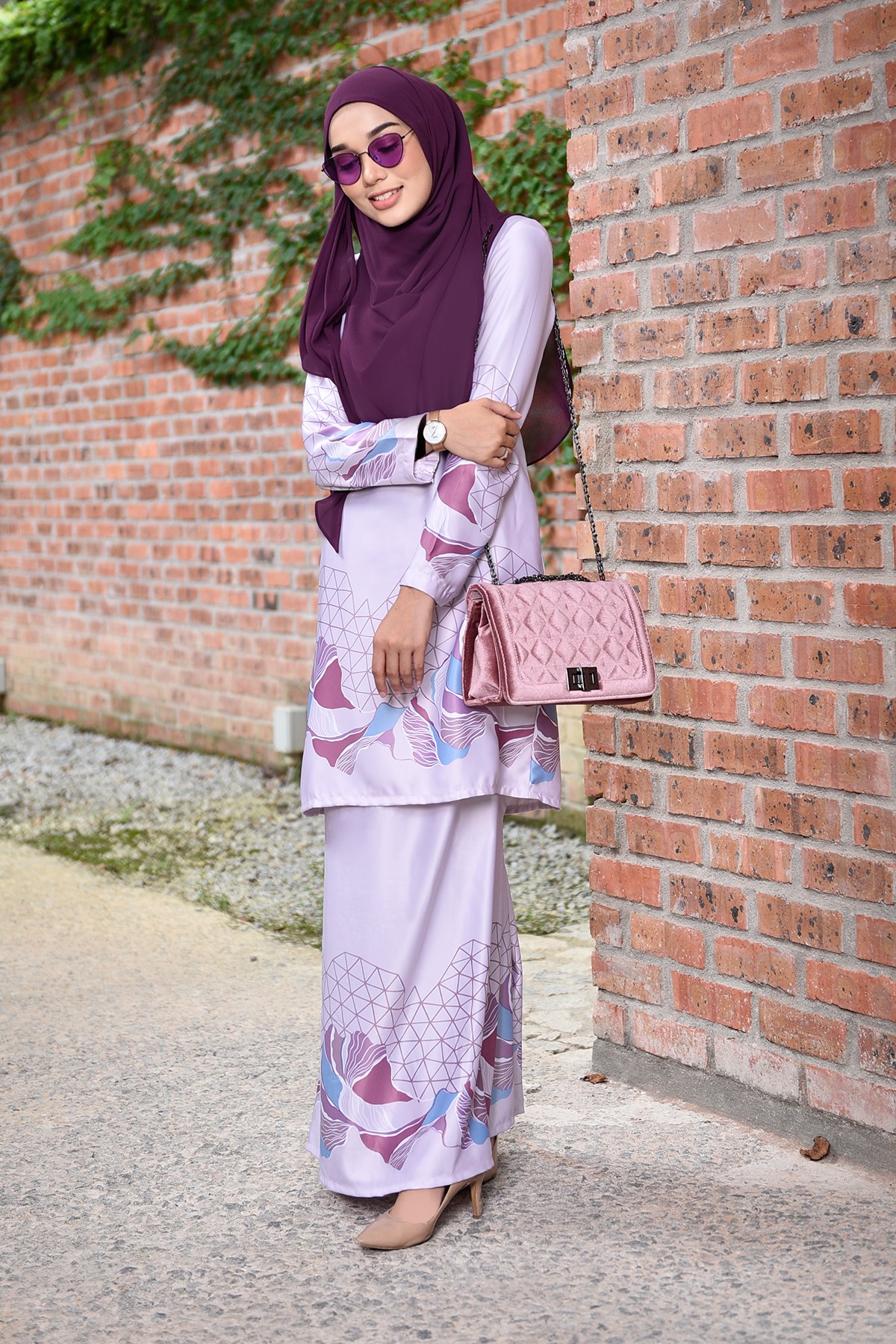 Baju Kurung Darissa - Lilac