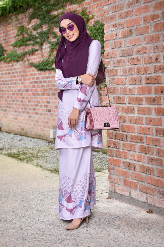 Baju Kurung Darissa - Lilac