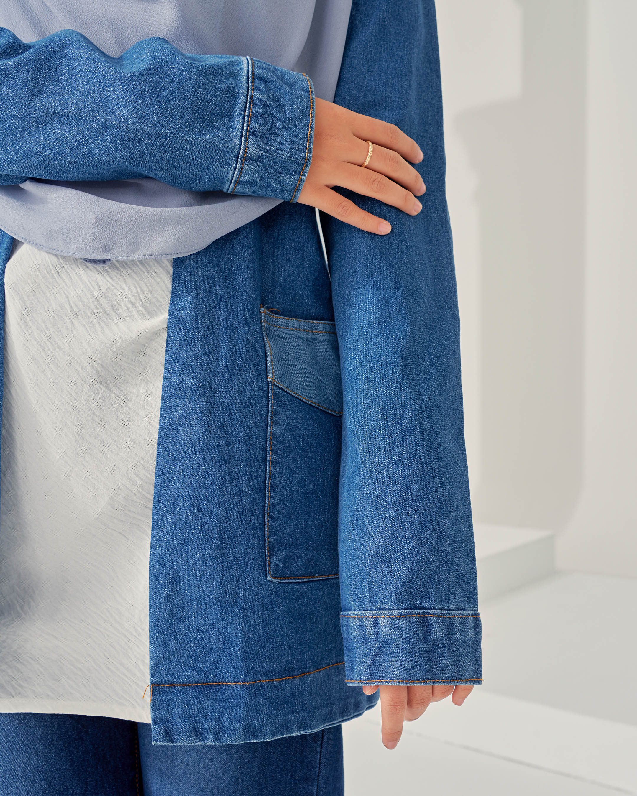 Cardigan Denim Nely 2.0 - Bio Bleach