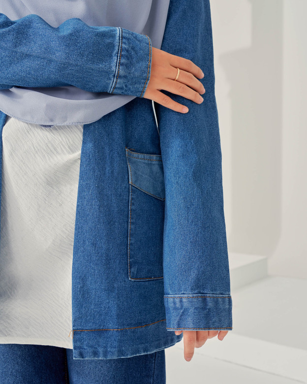 Cardigan Denim Nely 2.0 - Bio Bleach