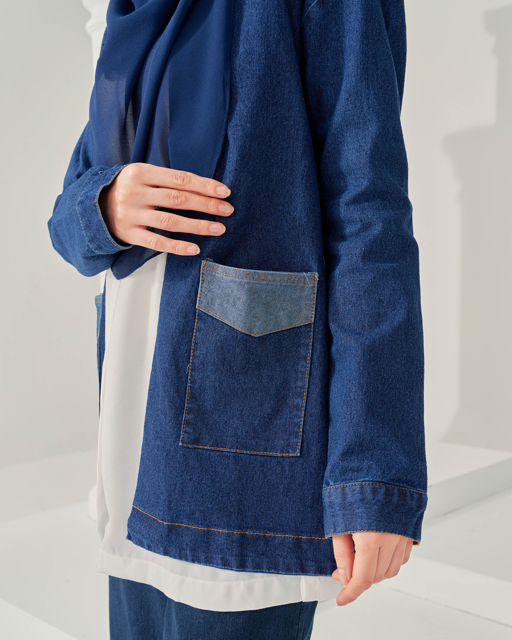 Cardigan Denim Nely 2.0 - Denim Blue