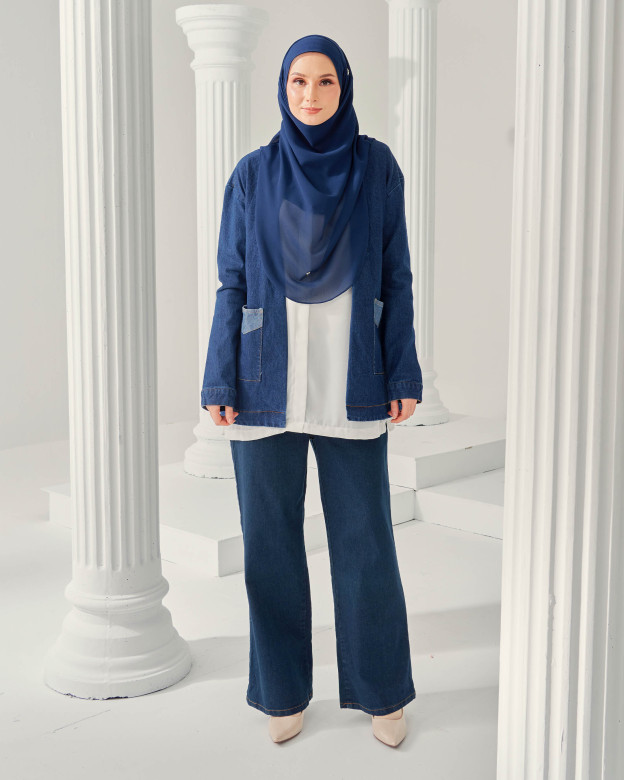 Cardigan Denim Nely 2.0 - Denim Blue