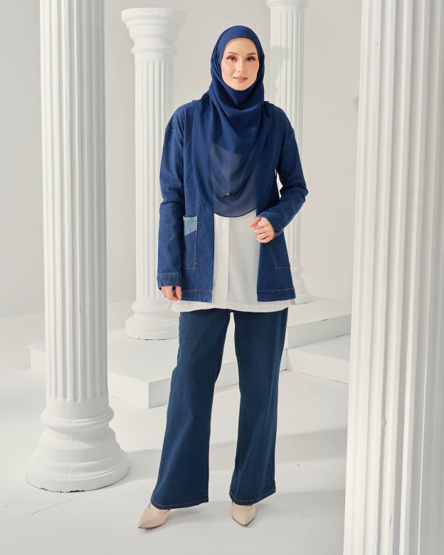 Cardigan Denim Nely 2.0 - Denim Blue