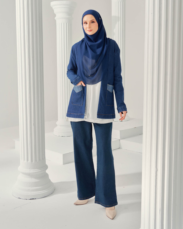 Cardigan Denim Nely 2.0 - Denim Blue