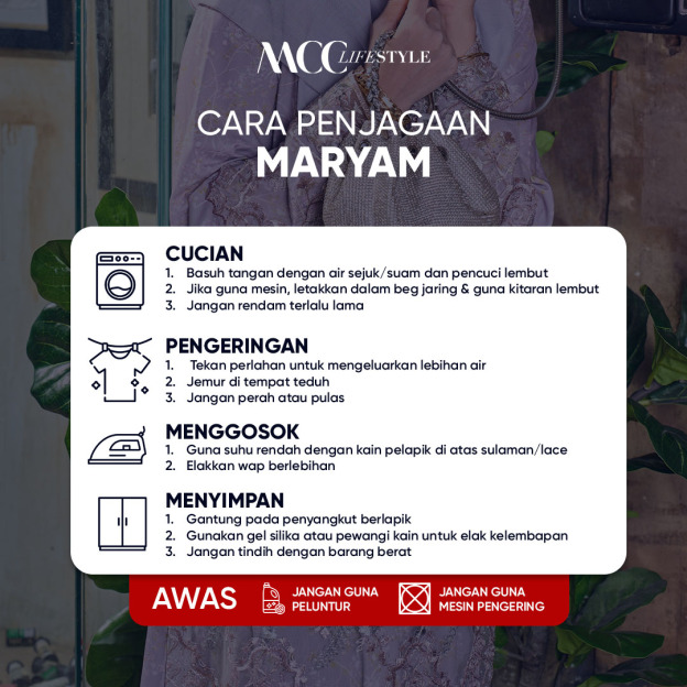 Baju Kurung Moden Sulam Lace Maryam - Zety