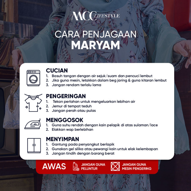 Baju Kurung Moden Sulam Lace Maryam - Dewi