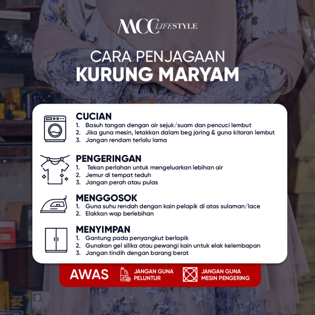 Baju Kurung Moden Sulam Lace Maryam - Lunara