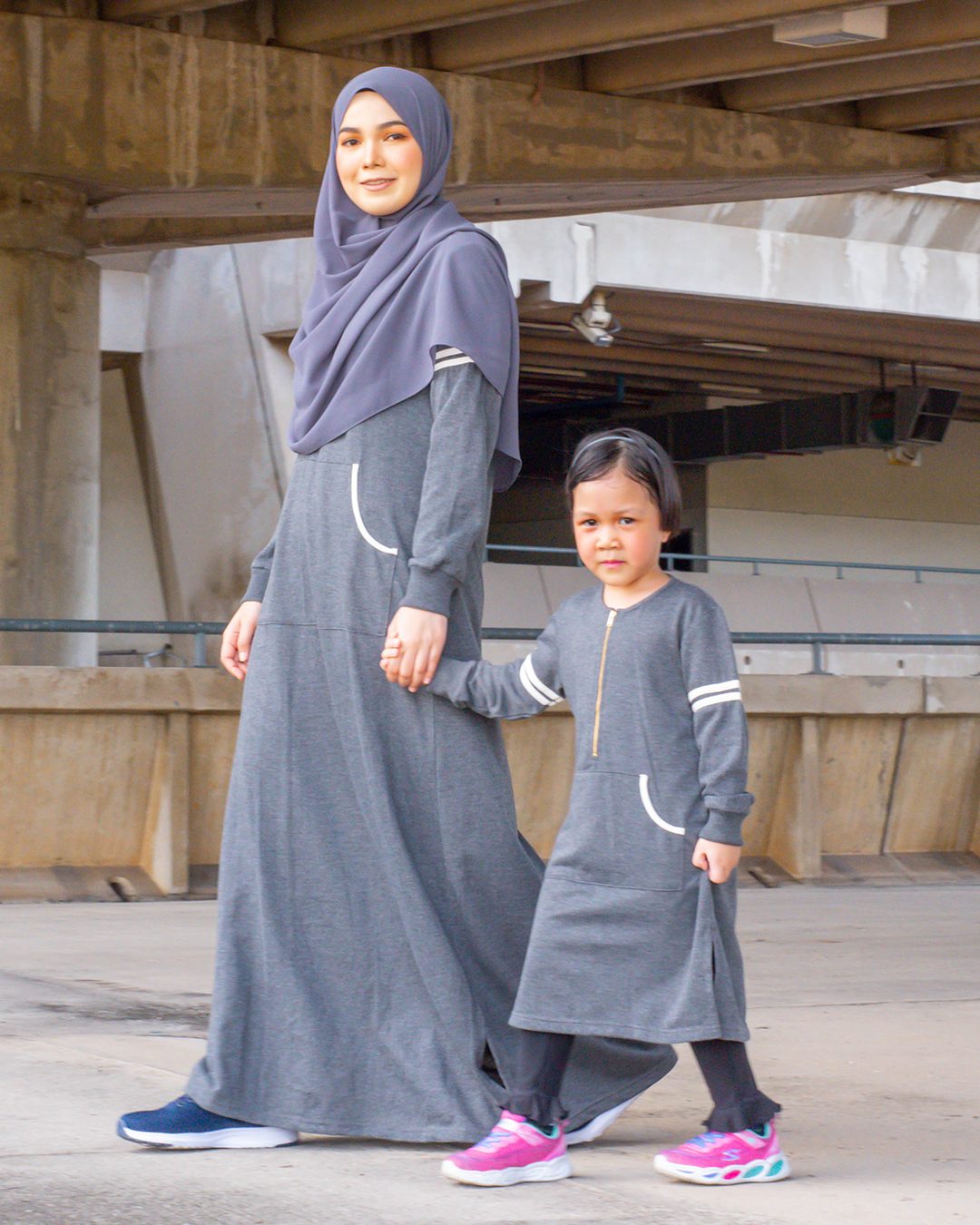 Tunic Activewear Shara Kids - Charchoal Grey
