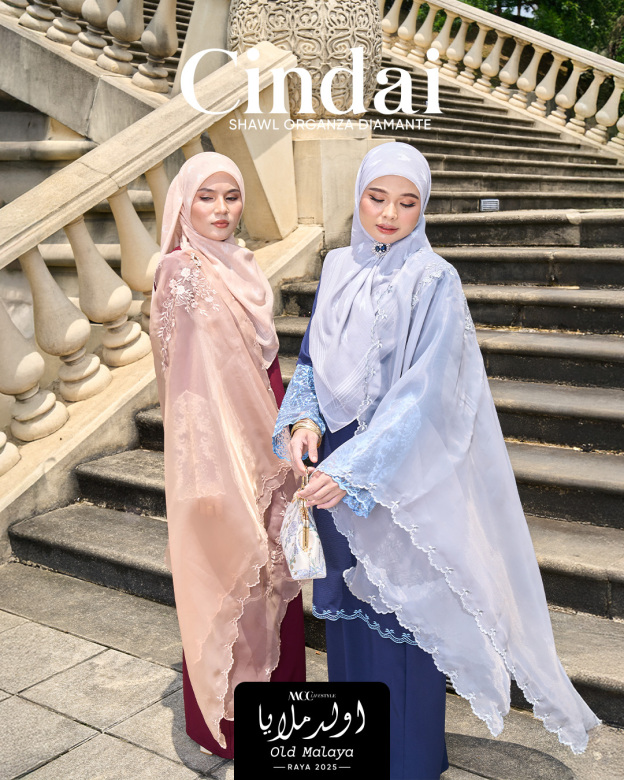 Tudung Selendang Organza Cindai