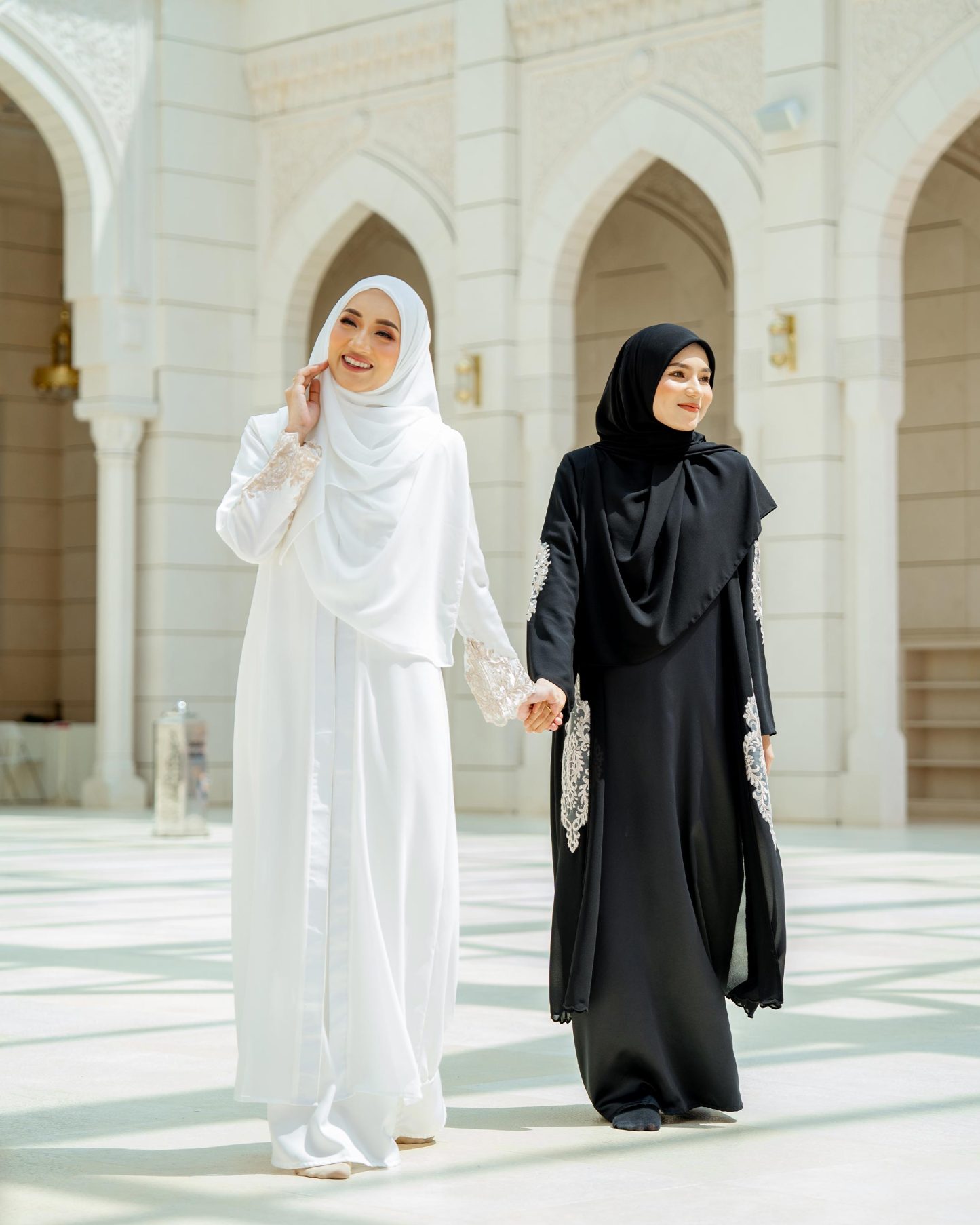 Abaya Cardi Lace Rizka - Off White