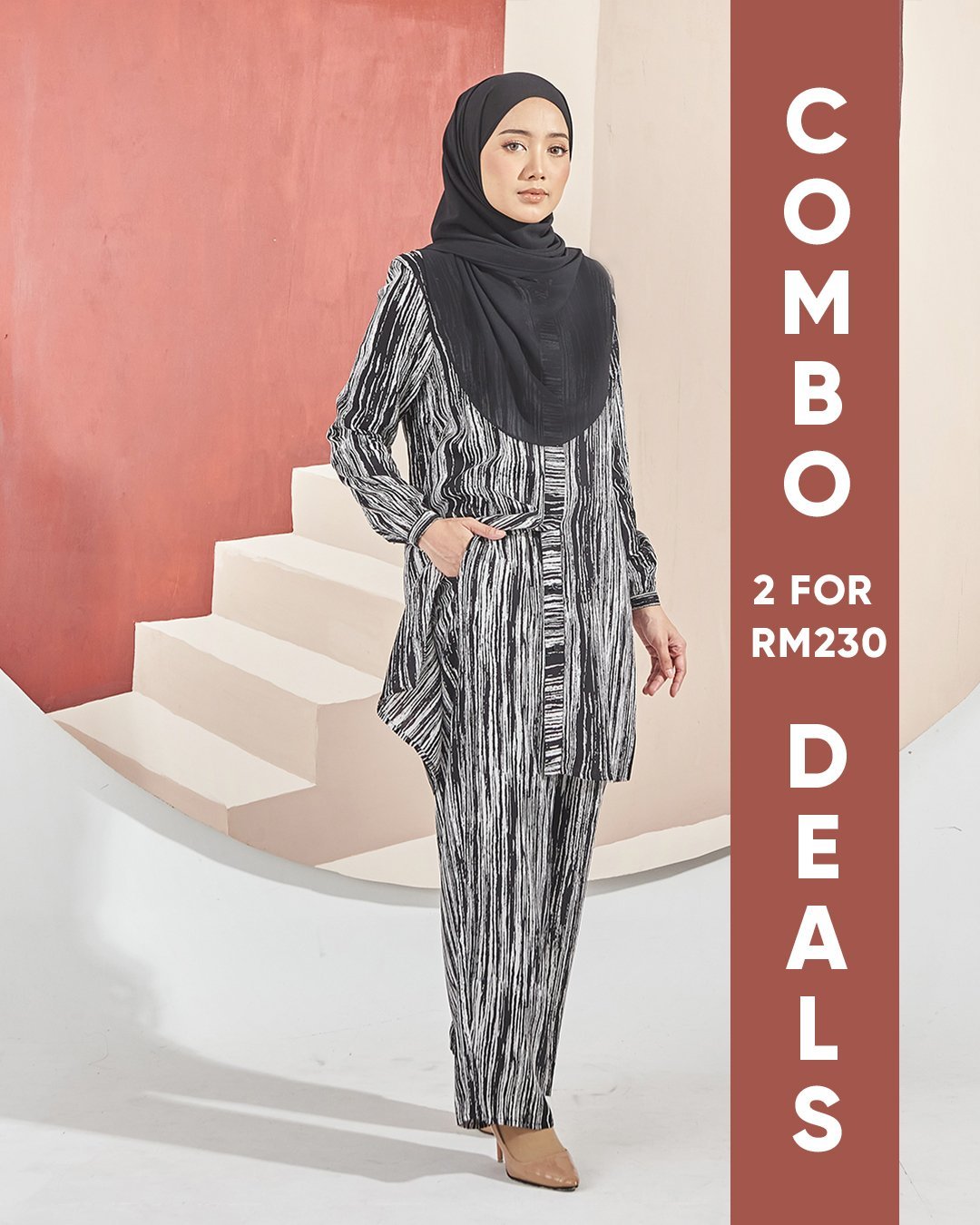 Suit Likita Laluna X MCC - Army Black