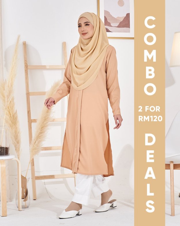 Long Top Lahiera Laluna X MCC - Wheat Nude
