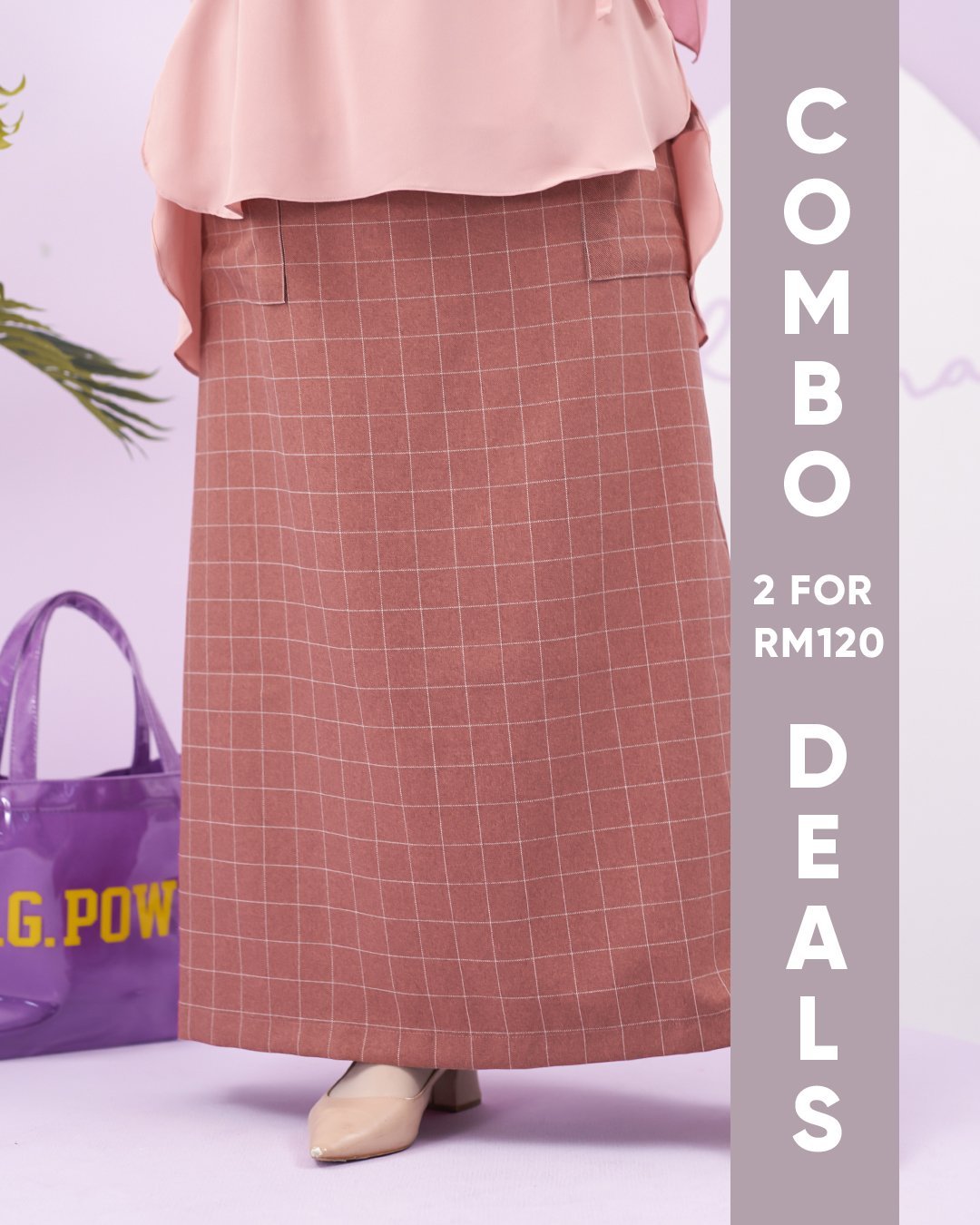Skirt Unaisa Laluna X MCC - Dusty Rose