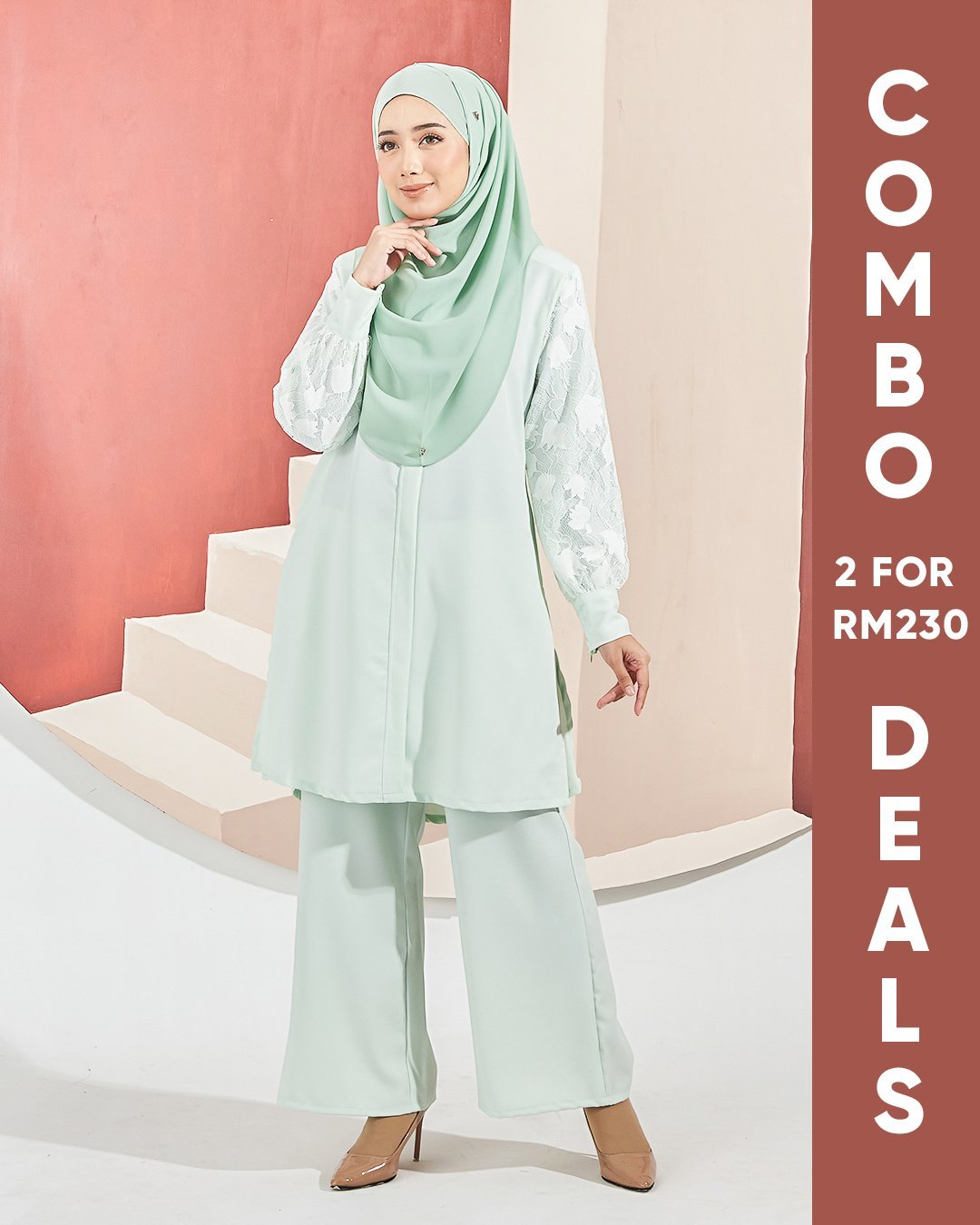 Suit Liliana Laluna X MCC - Tea Green