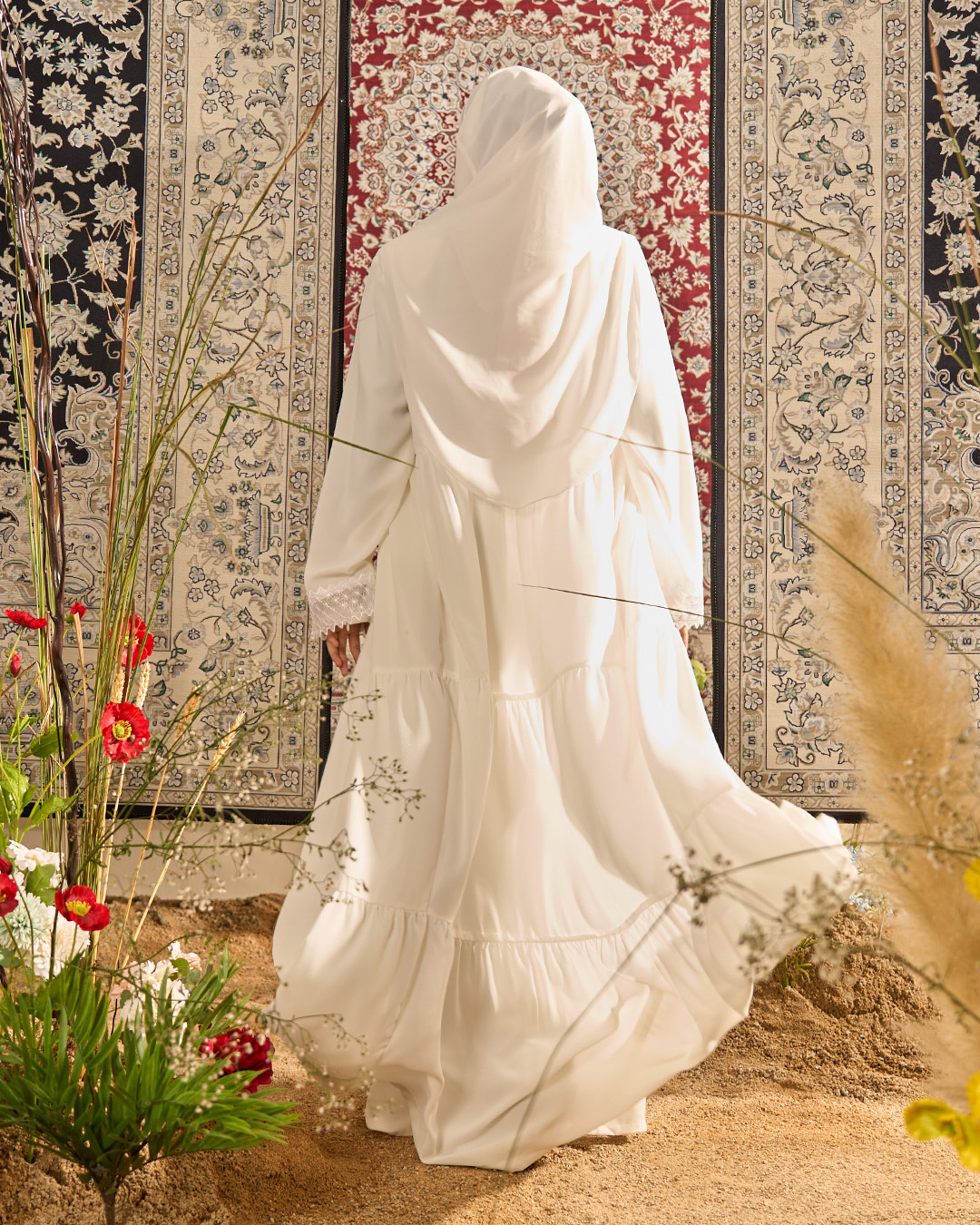Dress Cardi Ruffle Rumaisa - Snow White