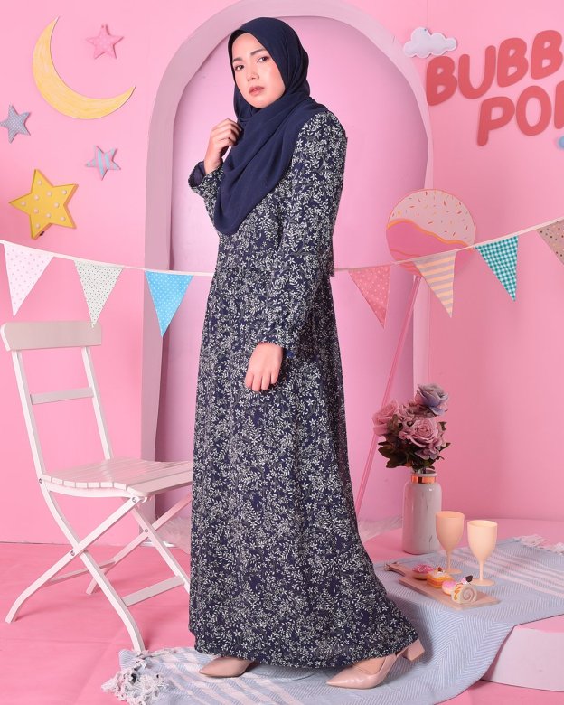 Dress Ceila - Fort Blue